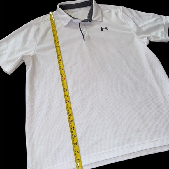 Under Armour Polo T Shirt 100% Polyester Men Size XL Loose Fit - Picture 3 of 4